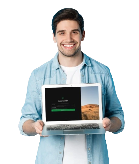 Persona trabajando en un notebook